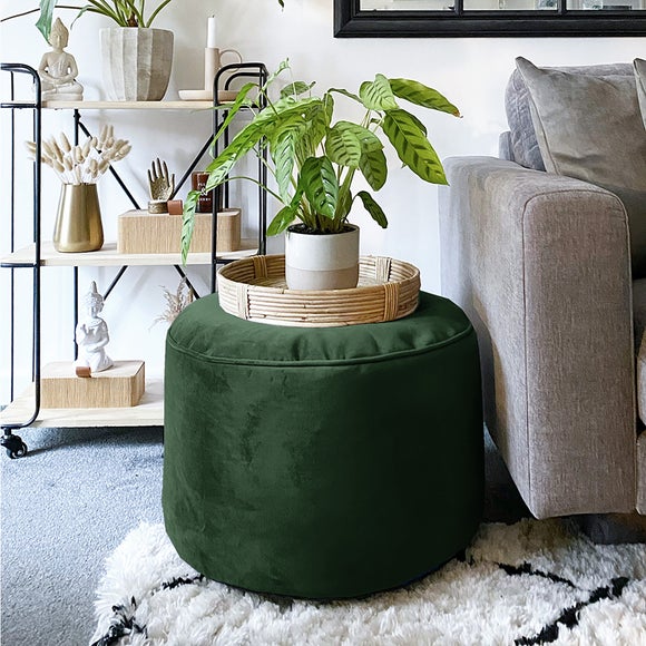 rucomfy Velvet Bean Bag Pouffe - image 1