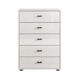 Wiemann Kahla Glass Fronted Small 5 Drawer Chest - thumbnail 2