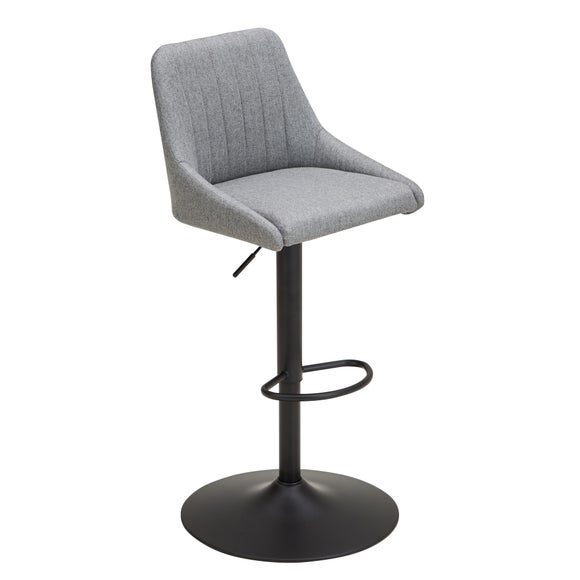 Kenton Adjustable Height Swivel Bar Stool, Fabric - image 1