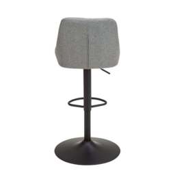 Kenton Adjustable Height Swivel Bar Stool, Fabric - thumbnail 5