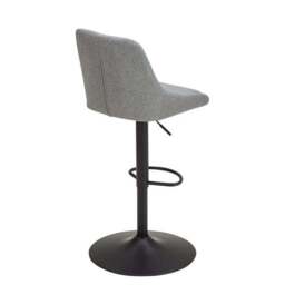Kenton Adjustable Height Swivel Bar Stool, Fabric - thumbnail 4