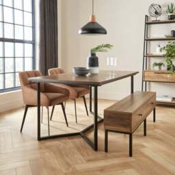 Brayden Rectangular Dining Table, Jase Dining Chairs & Fulton Dining Bench - thumbnail 1