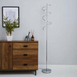 Apollo Integrated LED Dimmable Chrome Floor Lamp - thumbnail 2