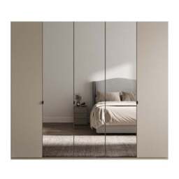 Wiemann Kahla 5 Door Mirrored Wardrobe - thumbnail 2
