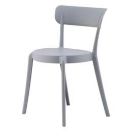 Fusion Living Plastic Bistro Dining Chair - thumbnail 1
