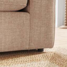 Flori Tonal Plush Chenille 2 Seater Sofa Bed - thumbnail 4