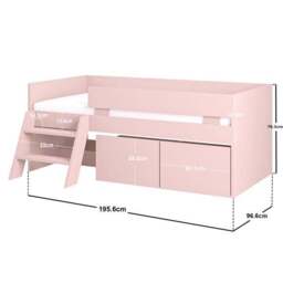 Logan Low Sleeper Bed Frame With Toybox - thumbnail 5