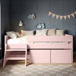 Logan Low Sleeper Bed Frame With Toybox - thumbnail 2