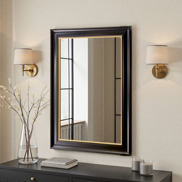 Yearn Georgian Framed Bevelled Rectangle Wall Mirror - image 1
