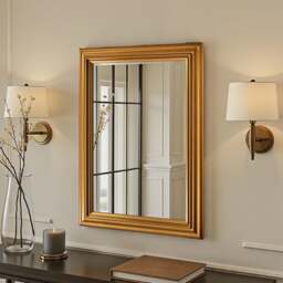 Yearn Contemporary Framed Bevelled Rectangle Wall Mirror - thumbnail 1