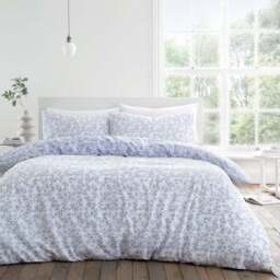 Bianca Shadow Leaves 200 Thread Count 100% Cotton Duvet Cover & Pillowcase Set - thumbnail 2