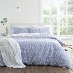 Bianca Shadow Leaves 200 Thread Count 100% Cotton Duvet Cover & Pillowcase Set - thumbnail 1