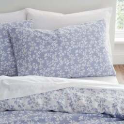Bianca Shadow Leaves 200 Thread Count 100% Cotton Duvet Cover & Pillowcase Set - thumbnail 3