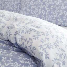 Bianca Shadow Leaves 200 Thread Count 100% Cotton Duvet Cover & Pillowcase Set - thumbnail 4