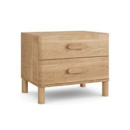 Hatton 2 Drawer Wide Bedside Table - thumbnail 6