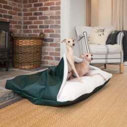 Lords and Labradors Rhino Leather Sleepy Burrow Dog Bed - thumbnail 2