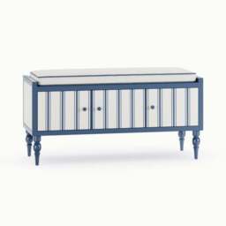 Petit Folkstone Stripe Shoe Storage Bench - thumbnail 6