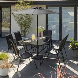 8 Piece Metal Garden Dining Set