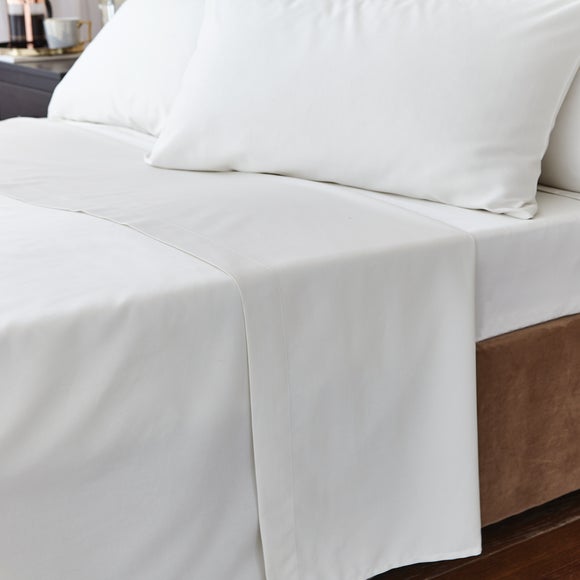 Hotel 230 Thread Count 100% Cotton Sateen Flat Sheet