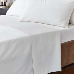 Hotel 230 Thread Count 100% Cotton Sateen Flat Sheet