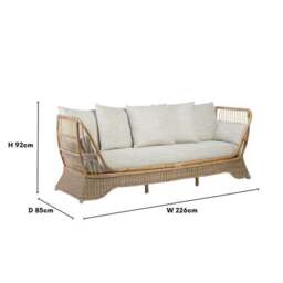 Desser Rattan Day Bed Sofa - thumbnail 2