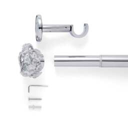 Cecilie Extendable Metal Eyelet Curtain Pole - thumbnail 2