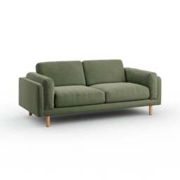 Newton Matte Plush Velvet 3 Seater Sofa - thumbnail 6