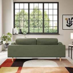 Newton Matte Plush Velvet 3 Seater Sofa - thumbnail 3