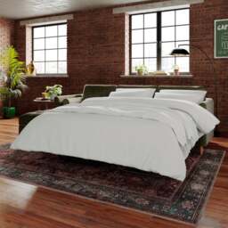 Max Velvet Corner Storage Sofa Bed - thumbnail 1