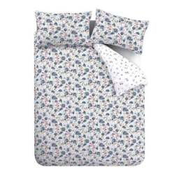 Bianca Ophelia Floral 100% Brushed Cotton Duvet Cover & Pillowcase Set - thumbnail 5