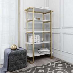 Cosmo Living Camila 5 Shelf Bookcase - thumbnail 2