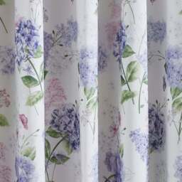 Wild Hydrangea Polycotton Eyelet Blackout Curtains - thumbnail 3