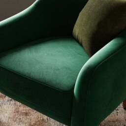 Kaspar Velvet Tub Chair - thumbnail 4