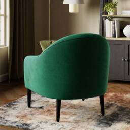 Kaspar Velvet Tub Chair - thumbnail 2