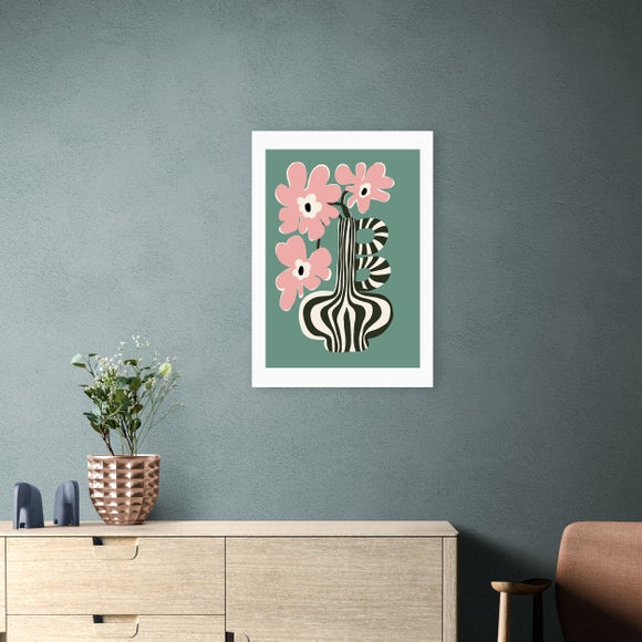 East End Prints Floral Stripe Print by Miho Art Studio - image 1