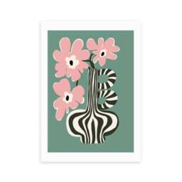 East End Prints Floral Stripe Print by Miho Art Studio - thumbnail 2