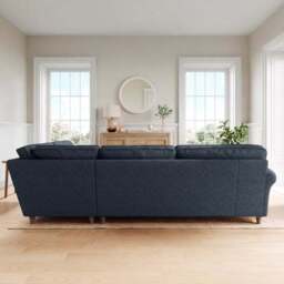 Flori Soft Chenille Corner Sofa - thumbnail 2