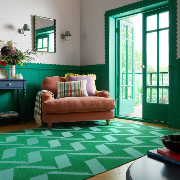 Sophie Robinson Zig Zag Wool Rug - image 1