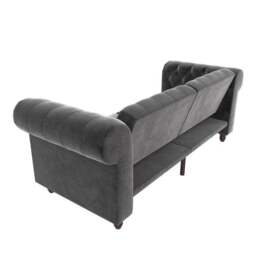 Felix Velvet Chesterfield Double Sofa Bed - thumbnail 5