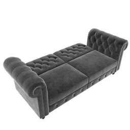 Felix Velvet Chesterfield Double Sofa Bed - thumbnail 4