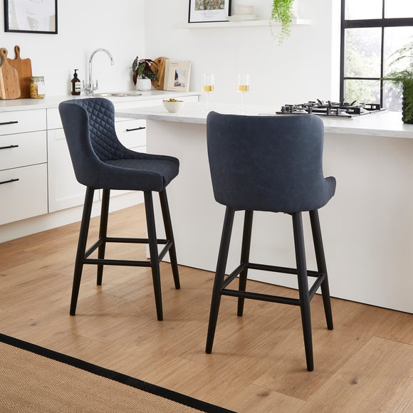 Montreal Counter Height Bar Stool, Faux Leather - image 1