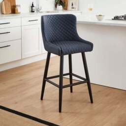 Montreal Counter Height Bar Stool, Faux Leather - thumbnail 2