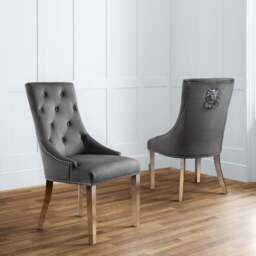Gladstone Set Of 2 Lion Head Dining Chairs - thumbnail 1
