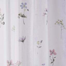 Pressed Floral Slot Top Voile Panel - thumbnail 3