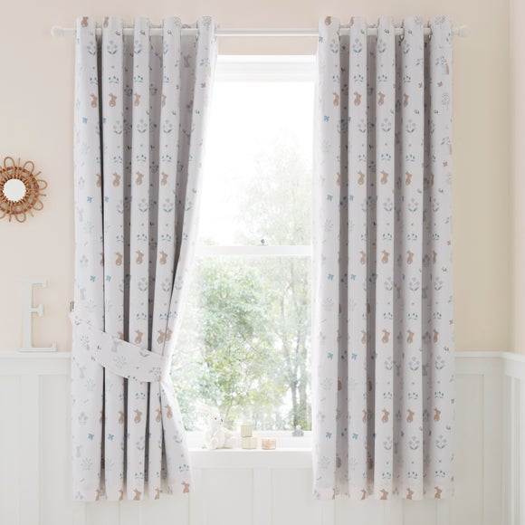 Soft Bunnies Blackout Eyelet Curtains - image 1
