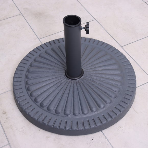 Round Garden Parasol Base, 14kg - image 1