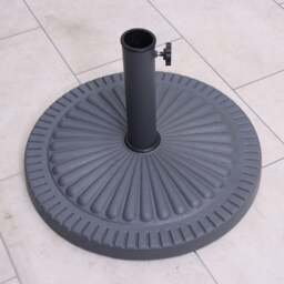 Round Garden Parasol Base, 14kg - thumbnail 1