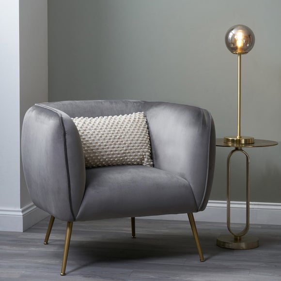 Lucca Velvet Tub Chair - image 1
