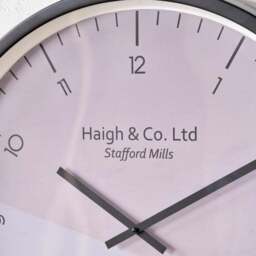 Geometric Marble Print Wall Clock - thumbnail 3