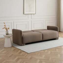 Miko Velvet 3 Seater Clic Clac Single Sofa Bed - thumbnail 3